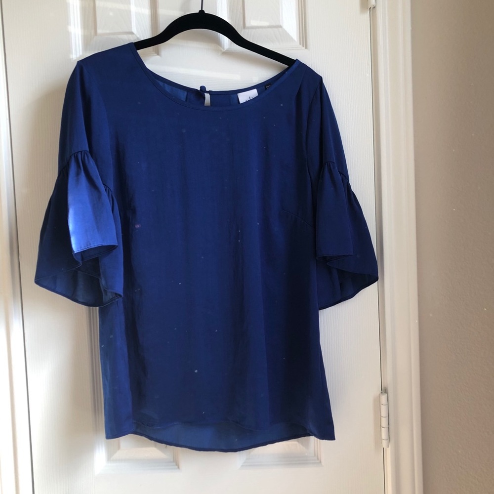 Royal blue blouse from CaBi